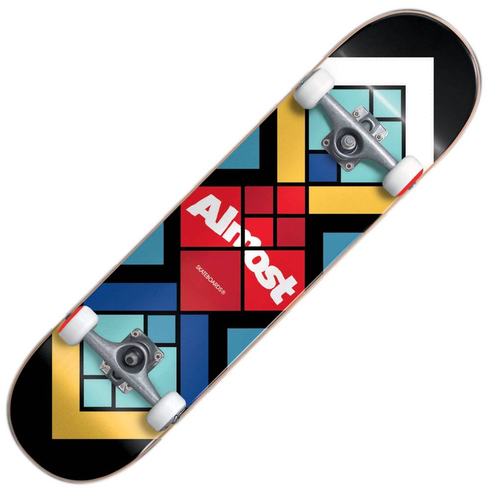 Almost Skateboards Centered Black Complete Skateboard 8.0 ...
