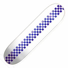 Checkered (Blue) Skateboard Deck 8.0''