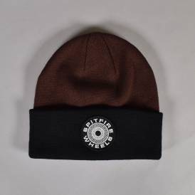 Classic '87 Swirl Patch Beanie - Black/Dark Red