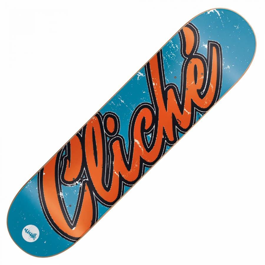 Cliche Skateboards Cliche Old Logo Skateboard Deck 8.1'' - Skateboard ...
