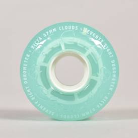 Clouds Transparent 78A (Aqua/White) Skateboard Wheels 57mm