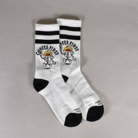 Coffee First Socks - White
