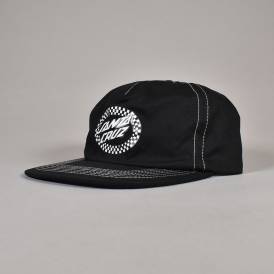 Collage Oval Dot Snapback Cap - Black