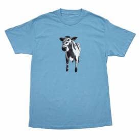 Cow Skate T-Shirt - Carolina Blue