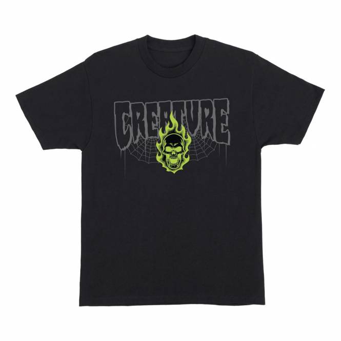 Creature Skateboards Bonehead 2 Relic Skate T-Shirt - Black