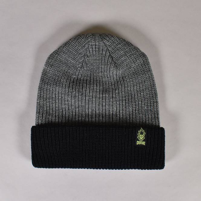 Creature Skateboards Bonehead Label Beanie - Black/Grey