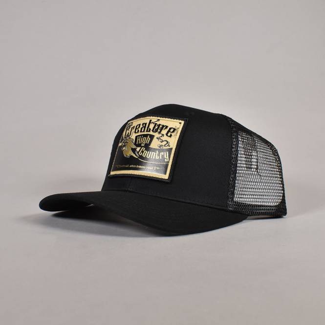 Creature Skateboards High Country Mesh Snapback Trucker Cap - Black