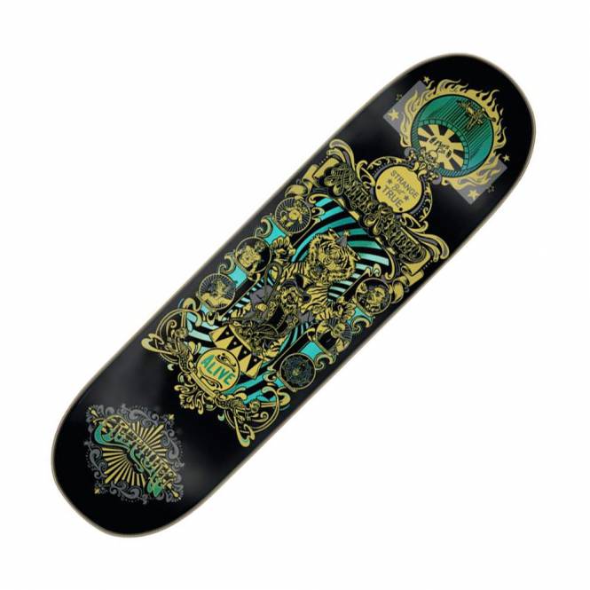 Creature Skateboards Kimbel Sideshow (Black/Green) Skateboard Deck 9.0''