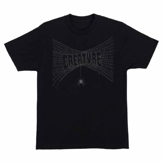 Creature Skateboards Web 2 Relic Skate T-Shirt - Black