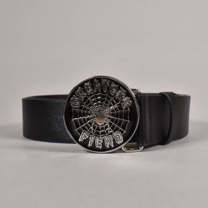 Creature Skateboards Web Belt - Black/Nickel