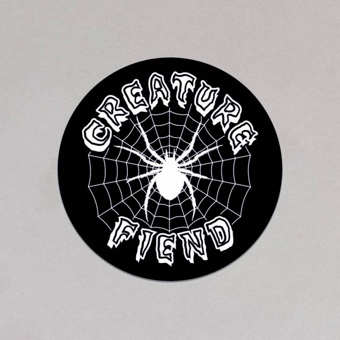 Creature Skateboards Web Relic (Black) Skateboard Sticker - 5'' 