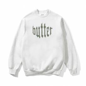 Cut Out Applique Crew - Ash