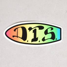 D.T.S. Surf Logo Skateboard Sticker - 4" x 1.75"
