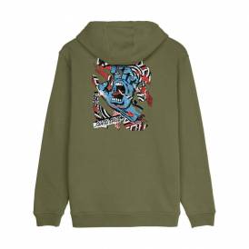 Damaged Hand Hood - Deep Olive