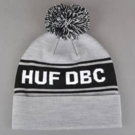 DBC Pom Beanie - Grey Heather/Black