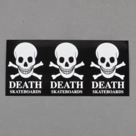 Death 3 Skull Skateboard Sticker