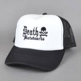 Death Mesh Trucker Cap - Black/White