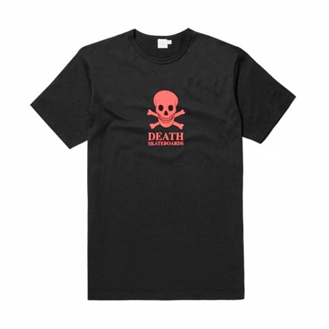 Death Skateboards OG Skull Skate T-Shirt - Black/Hot Pink