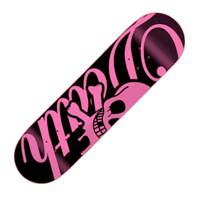 Death Skateboards Script (Popsicle²) Black/Pink Skateboard Deck 8.5''