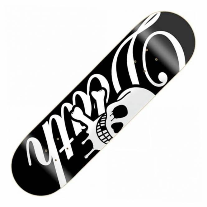 Death Skateboards Script (Popsicle²) Black/White Skateboard Deck 8.25'' 