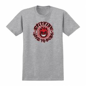 Deathmask Classic Skate T-Shirt - Heather Grey