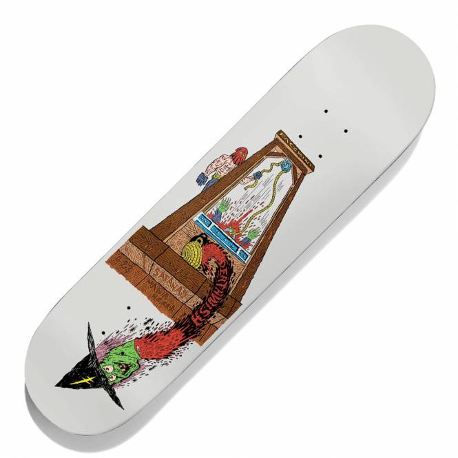 Deathwish Skateboards Yuri Facchini Deathwitch Trials Skateboard Deck 8.12''