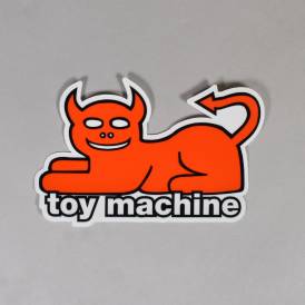 Devil Cat Skateboard Sticker - 5.5" x 3.5"