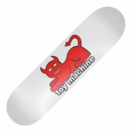 Devil Cat (White) Skateboard Deck 8.25''
