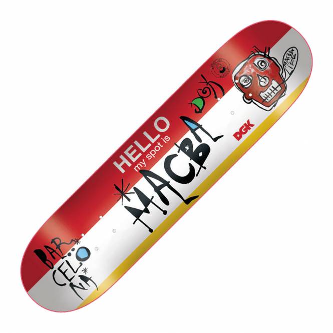 DGK My Spot Is Macba Skateboard Deck 8.38