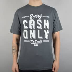No Credit Skate T-Shirt - Charcoal