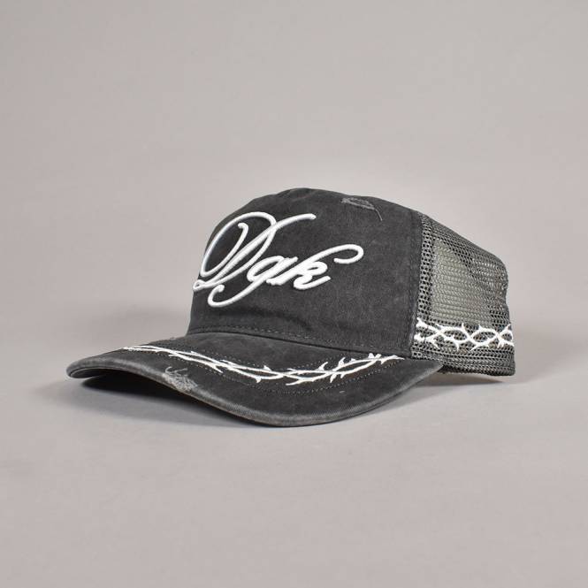 DGK Torn Snapback Trucker Cap - Black