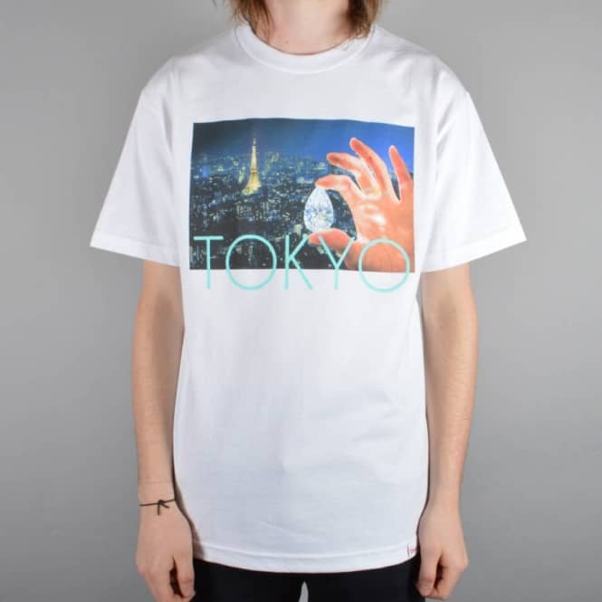 Diamond Supply Co. Tokyo Life Skate T-Shirt - White