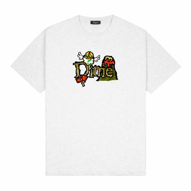 Dime MTL Classic Fuzzy Skate T-Shirt - Ash