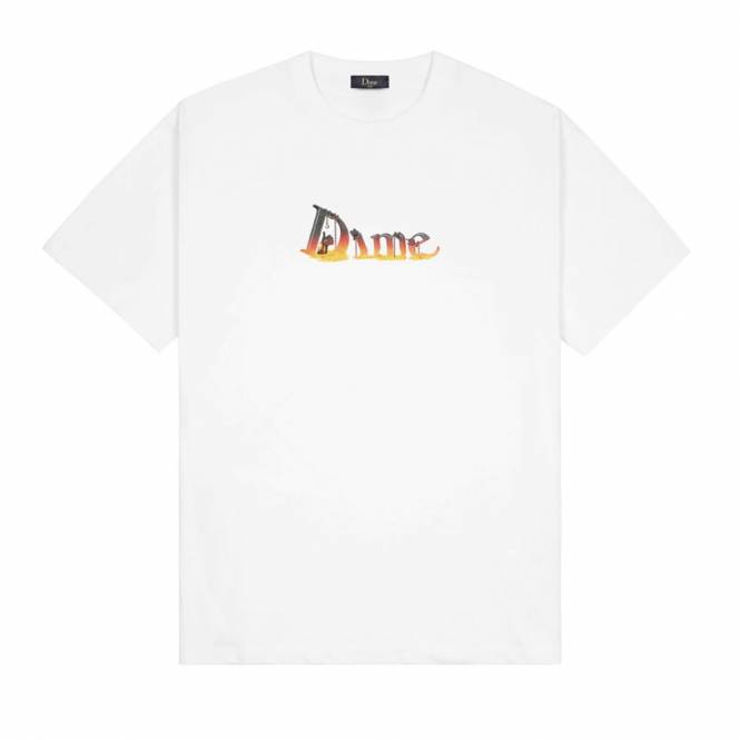 Dime MTL Classic Skynet Skate T-Shirt - White
