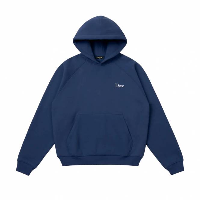 Dime MTL Classic Small Logo Hood - Midnight Navy