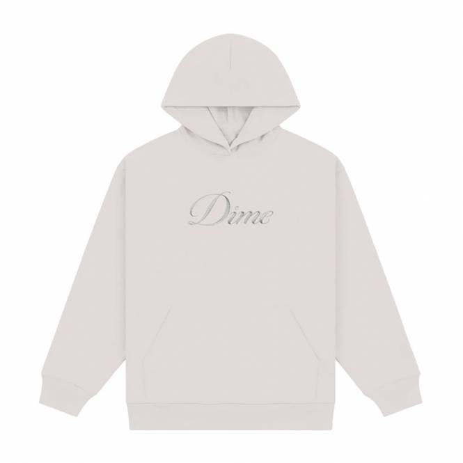 Dime MTL Cursive Hood - Cement