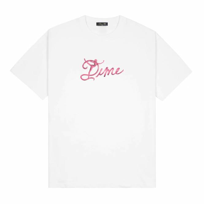 Dime MTL Satin Skate T-Shirt - White