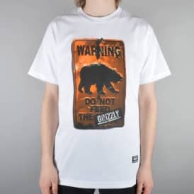 Do Not Feed The Bears Skate T-Shirt - White
