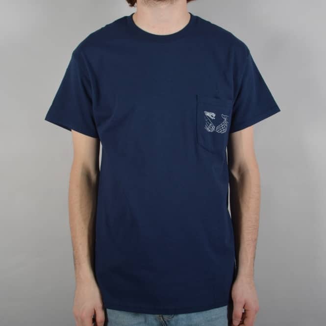 Doomsayers Club Snake Shake Pocket T-Shirt - Navy