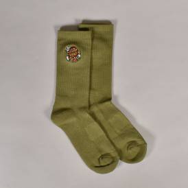 Dot Guy Sock - Deep Olive