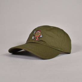 Dot Guy Strapback Cap - Deep Olive