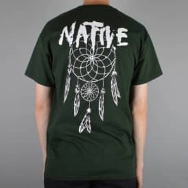 Dreamcatcher Skate T-Shirt - Forest Green