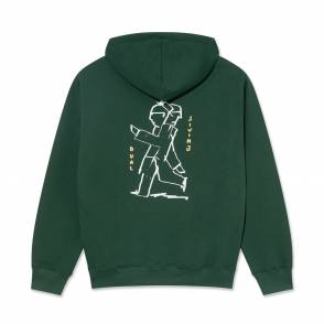 Polar Skateboards Stroke Logo Zip Hoodie - Heather Grey - SKATE CLOTHING from UK