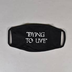 Dying To Live Face Mask - Black