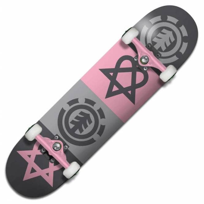 Element Skateboards Bam Heartgram Quad Complete Skateboard - 7.75 ...