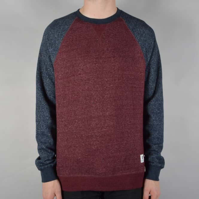Element Skateboards Meridian Block Crewneck Sweater - Napa Red