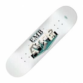 EMB (White) Skateboard Deck 8.5''