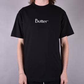 Embroidered Classic Logo Skate T-Shirt - Black