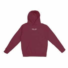 Embroidered Logo Pullover Hoodie - Maroon