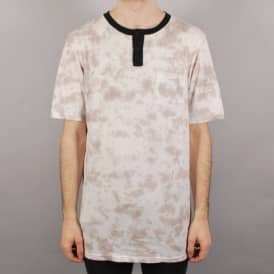 Emerica Cast Shadow Pocket Henley T-Shirt - White/Dye
